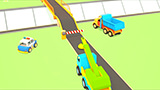 Helper Cars And Vehicles Build A Bridge | Crane, Truck, Bulldozer And Police Car In Cartoon for Kids